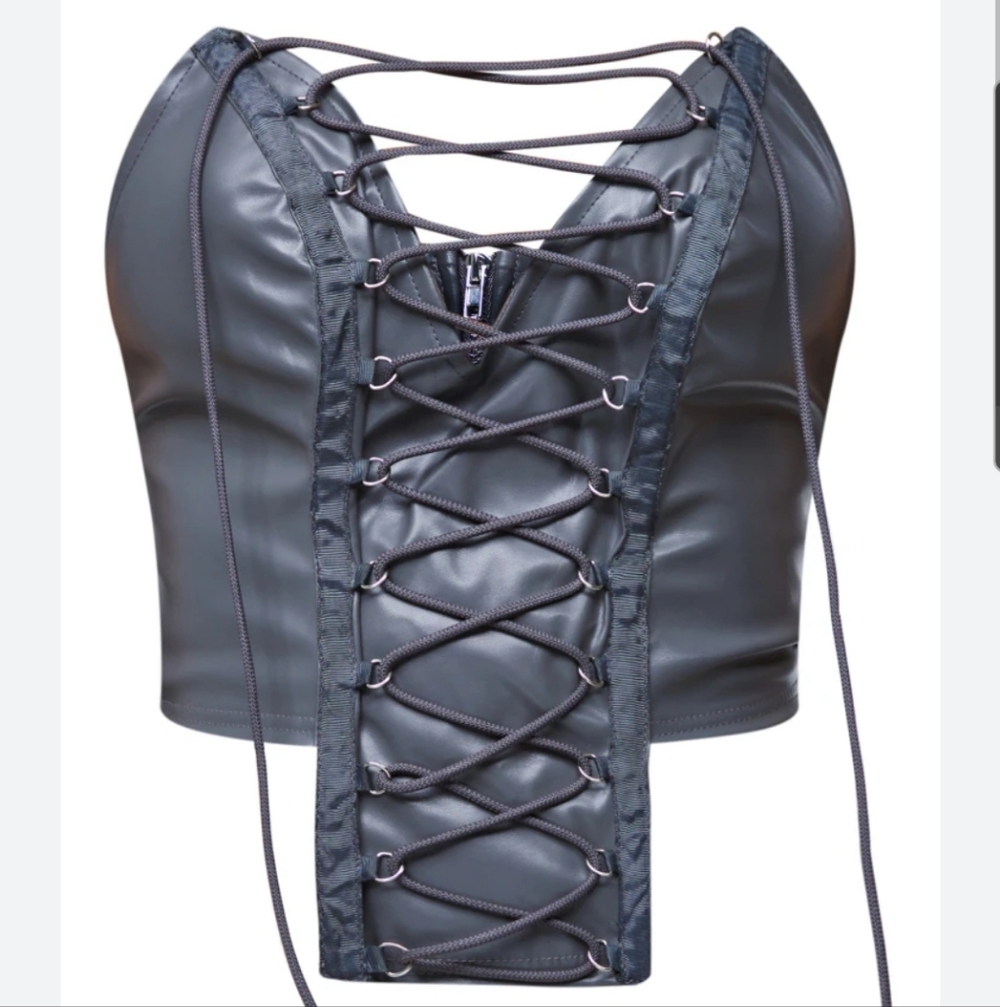 Brand New Faux Leather Corset